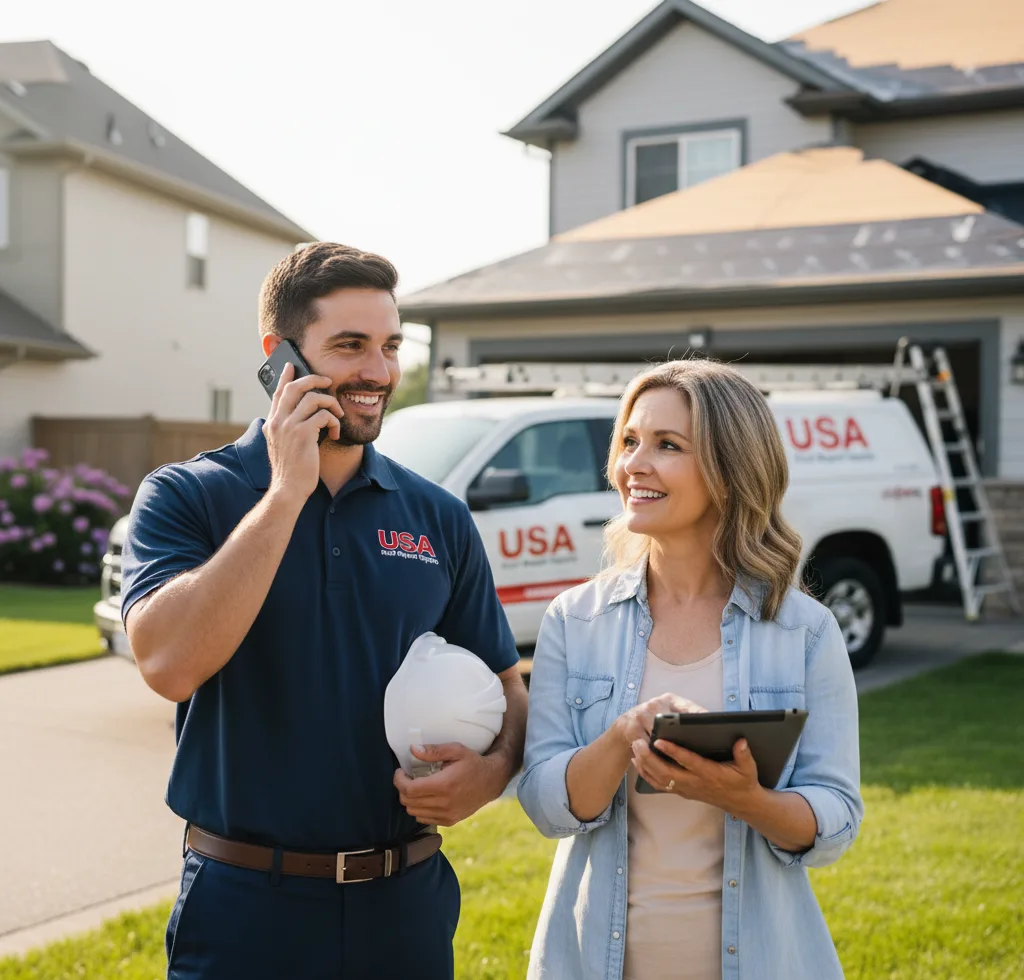 USA Roof Repair Experts customer support in Broomall